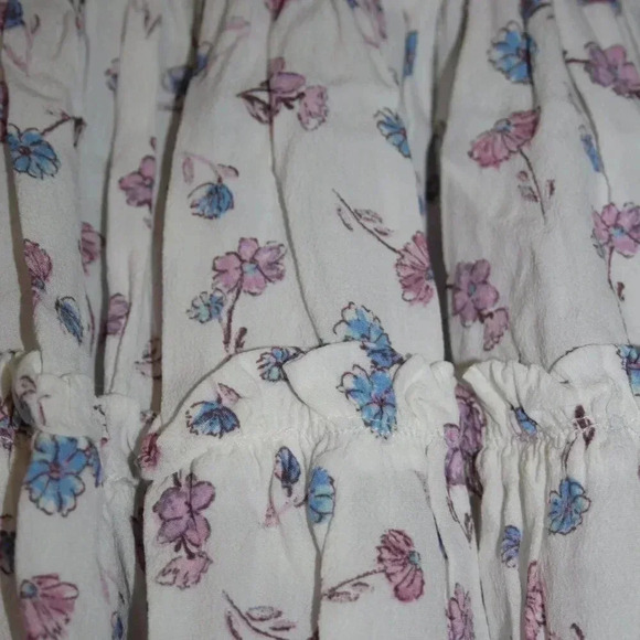 Skylar + Madison Pink and Blue Floral Print Skirt Sized Medium - Picture 5 of 14